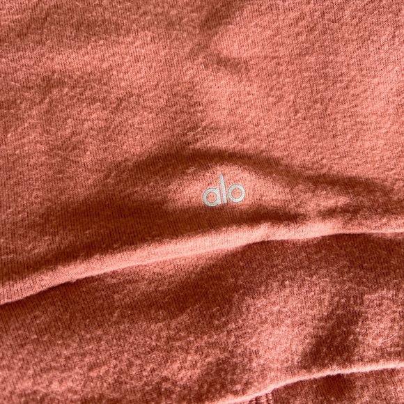 Alo Yoga Alolux Cropped Me Time Cardigan Sweater Top Button Down Soft Terracotta - Picture 10 of 11